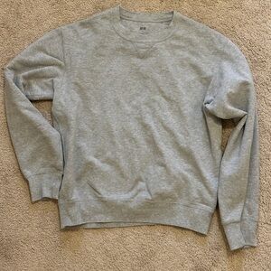 Uniqlo Light Gray Crewneck Sweatshirt